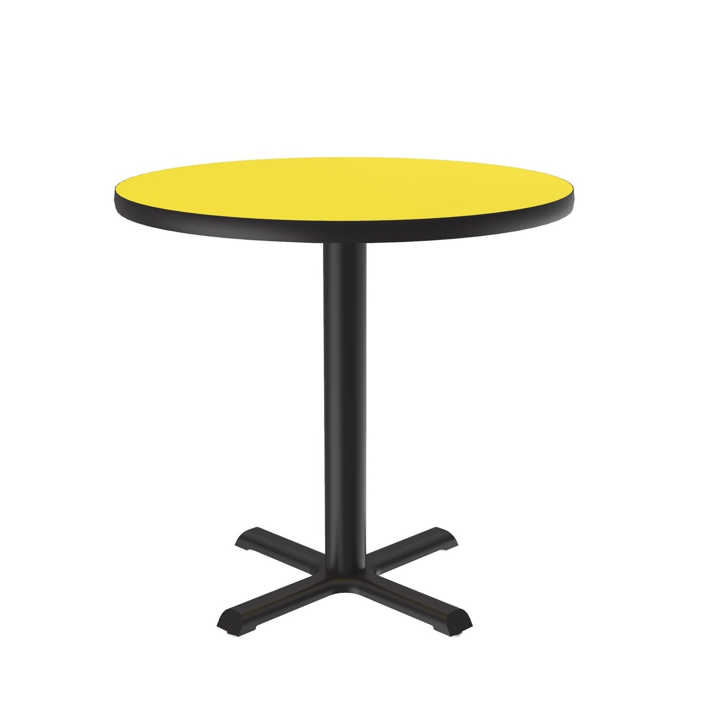 Majestic Office Furniture Deluxe High-Pressure Cafe and Breakroom Table with Cast Iron Base