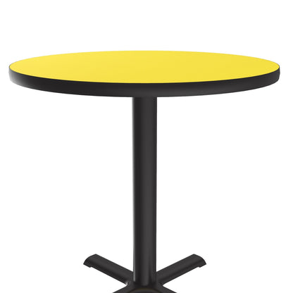 Majestic Office Furniture Deluxe High-Pressure Cafe and Breakroom Table with Cast Iron Base