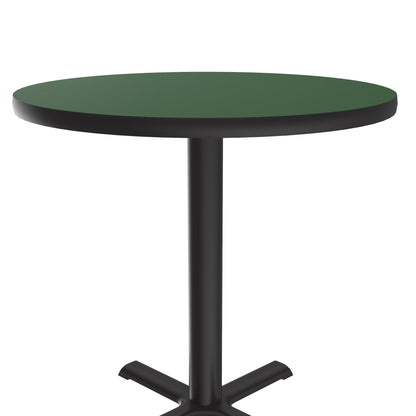 Majestic Office Furniture Deluxe High-Pressure Cafe and Breakroom Table with Cast Iron Base