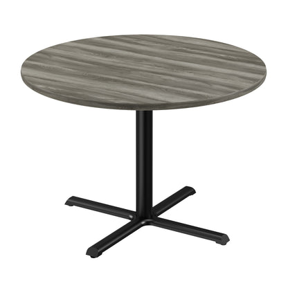 Majestic Office Furniture Bar Stool or Standing Height Deluxe High-Pressure Cafe and Breakroom Table with Cast Iron Base