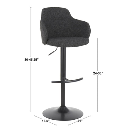 Majestic Office Furniture Adjustable Barstool - Set of 2