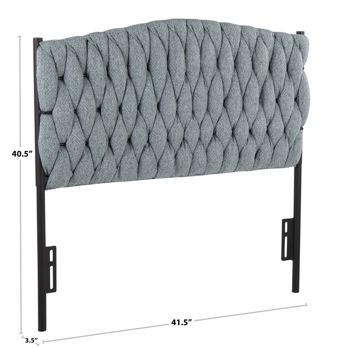 Lumisource Braided Matisse Twin Headboard