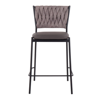 Majestic Office Furniture Tania 24" Fixed-Height Counter Stool - Set of 2