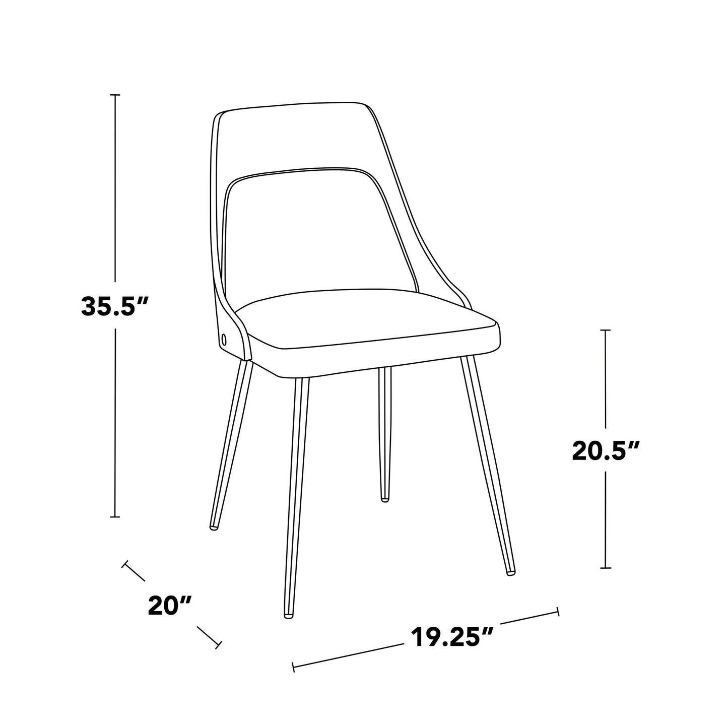 Lumisource Anabelle Chair - Set of 2