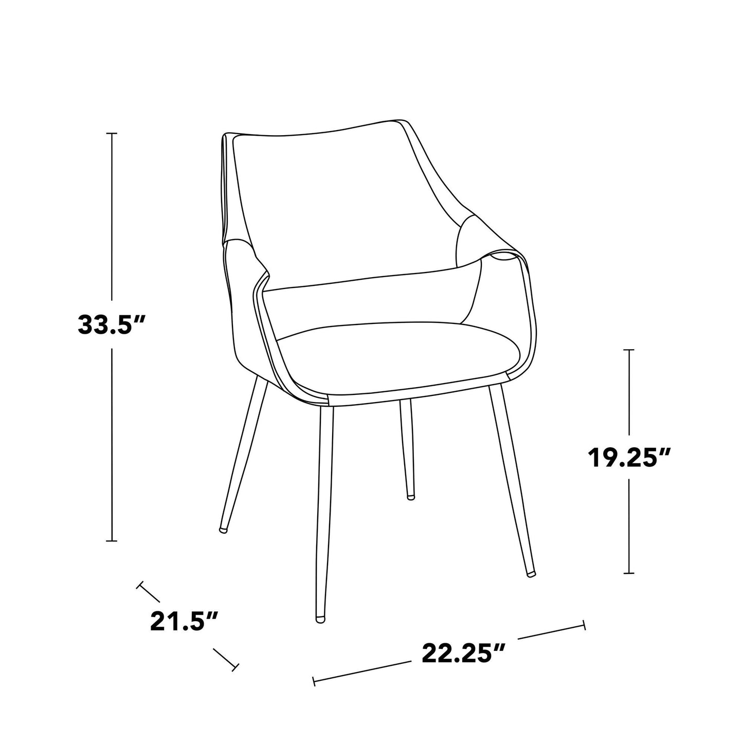 Majestic Office Furniture High Back Chair - Set of 2