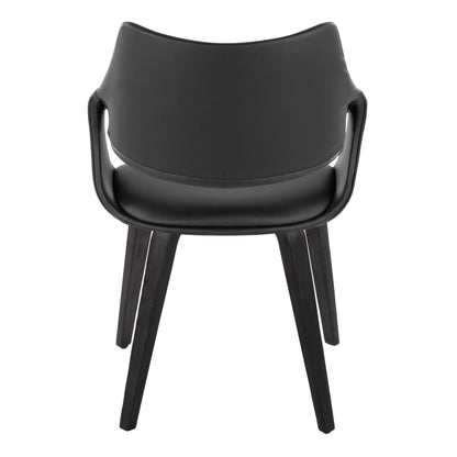 Lumisource Curvo High Back Upholstered Chair - Set of 2
