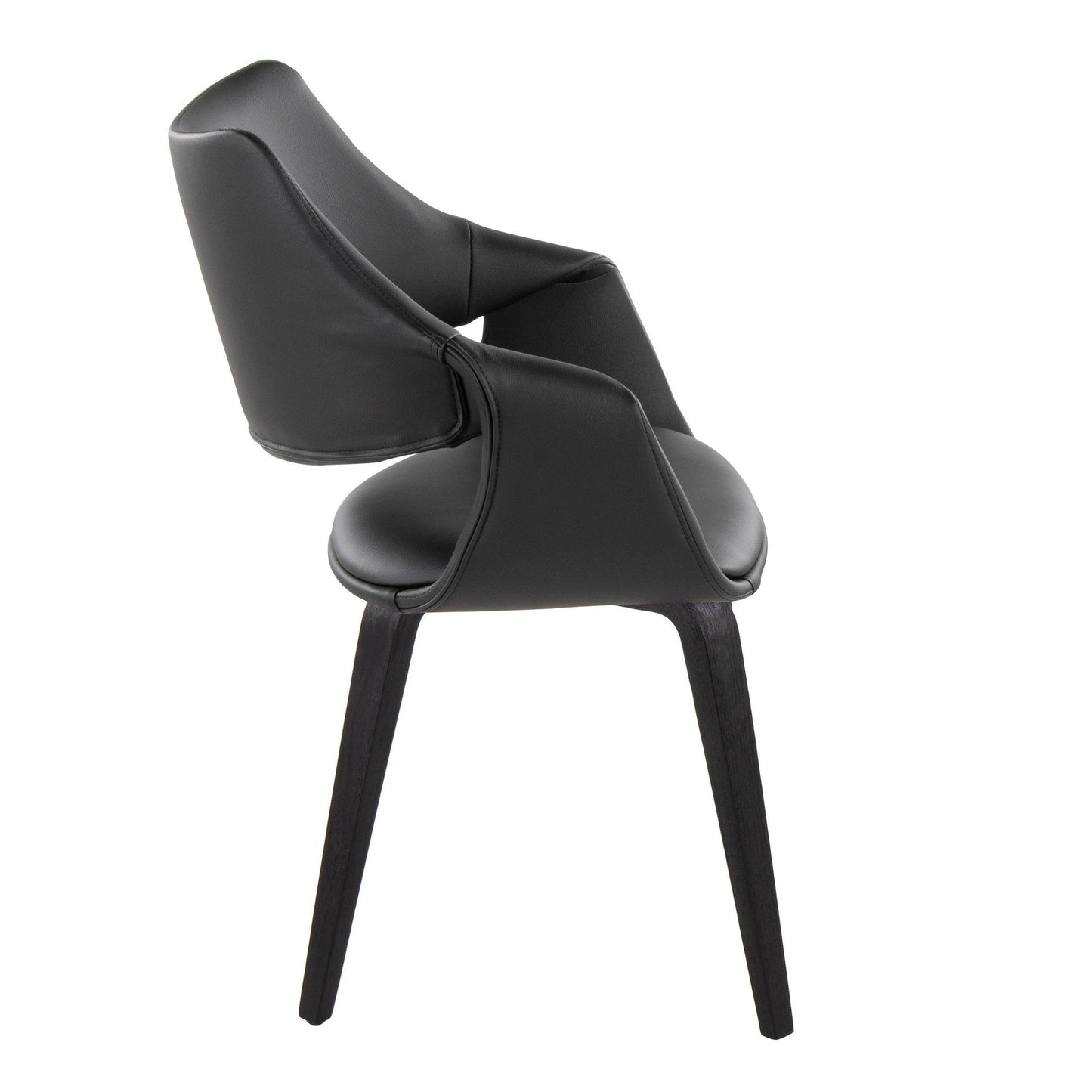 Lumisource Curvo High Back Upholstered Chair - Set of 2