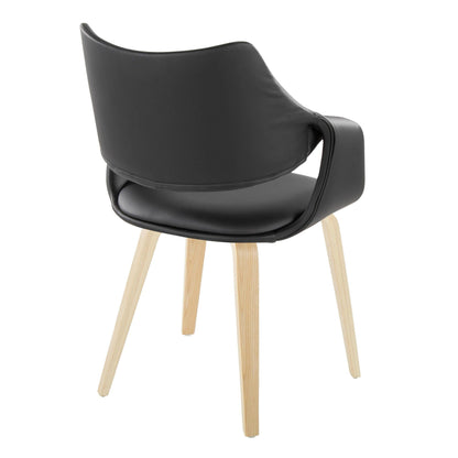Lumisource Curvo High Back Upholstered Chair - Set of 2