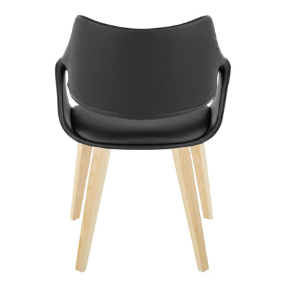 Lumisource Curvo High Back Upholstered Chair - Set of 2