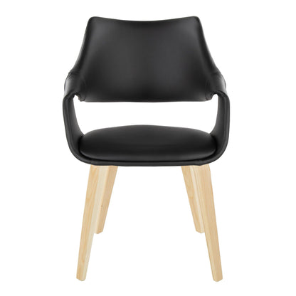 Lumisource Curvo High Back Upholstered Chair - Set of 2