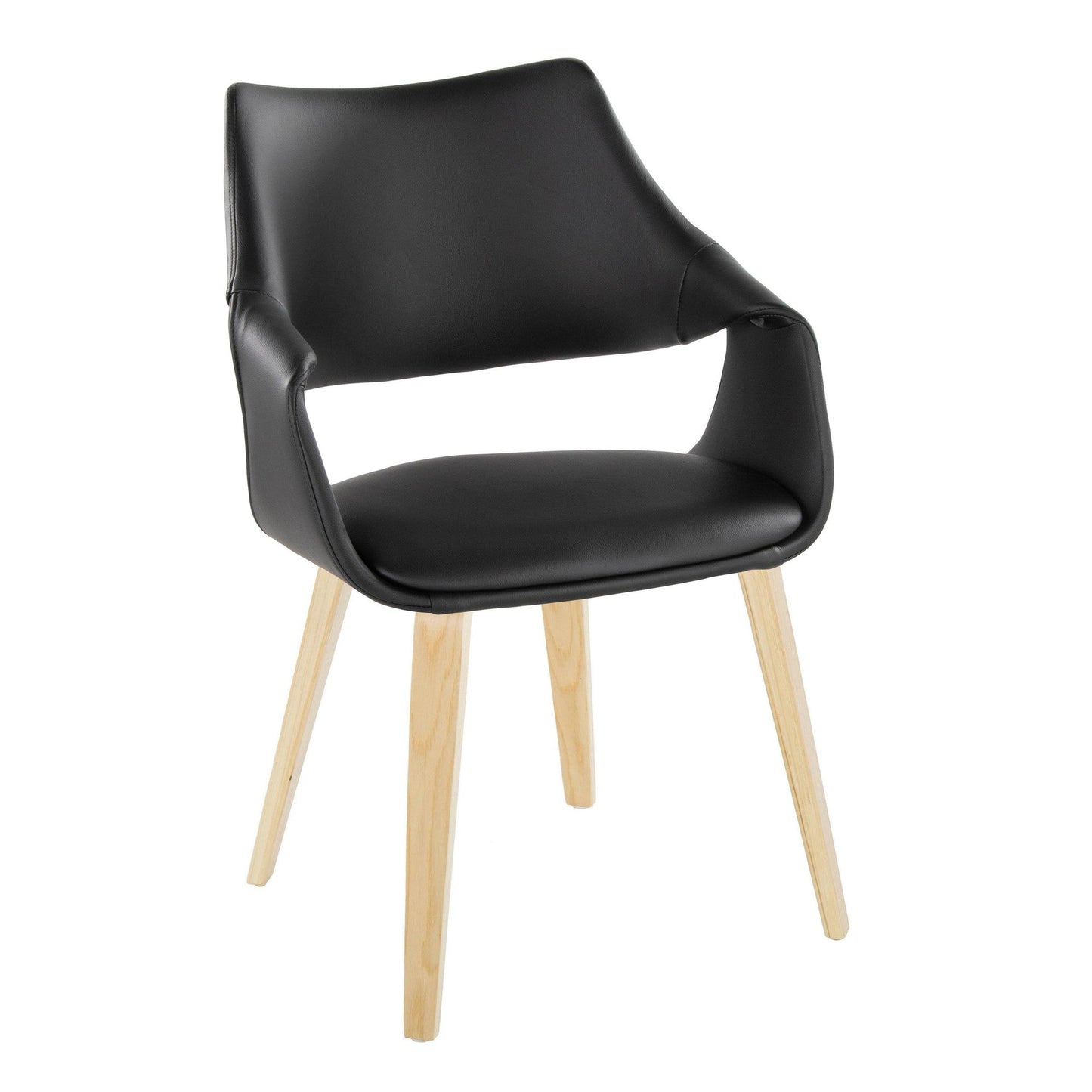 Lumisource Curvo High Back Upholstered Chair - Set of 2