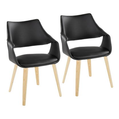 Lumisource Curvo High Back Upholstered Chair - Set of 2