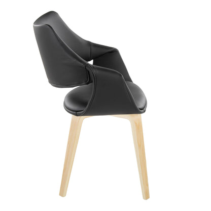 Lumisource Curvo High Back Upholstered Chair - Set of 2