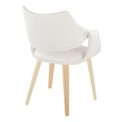 Lumisource Curvo High Back Upholstered Chair - Set of 2
