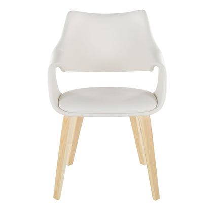 Lumisource Curvo High Back Upholstered Chair - Set of 2