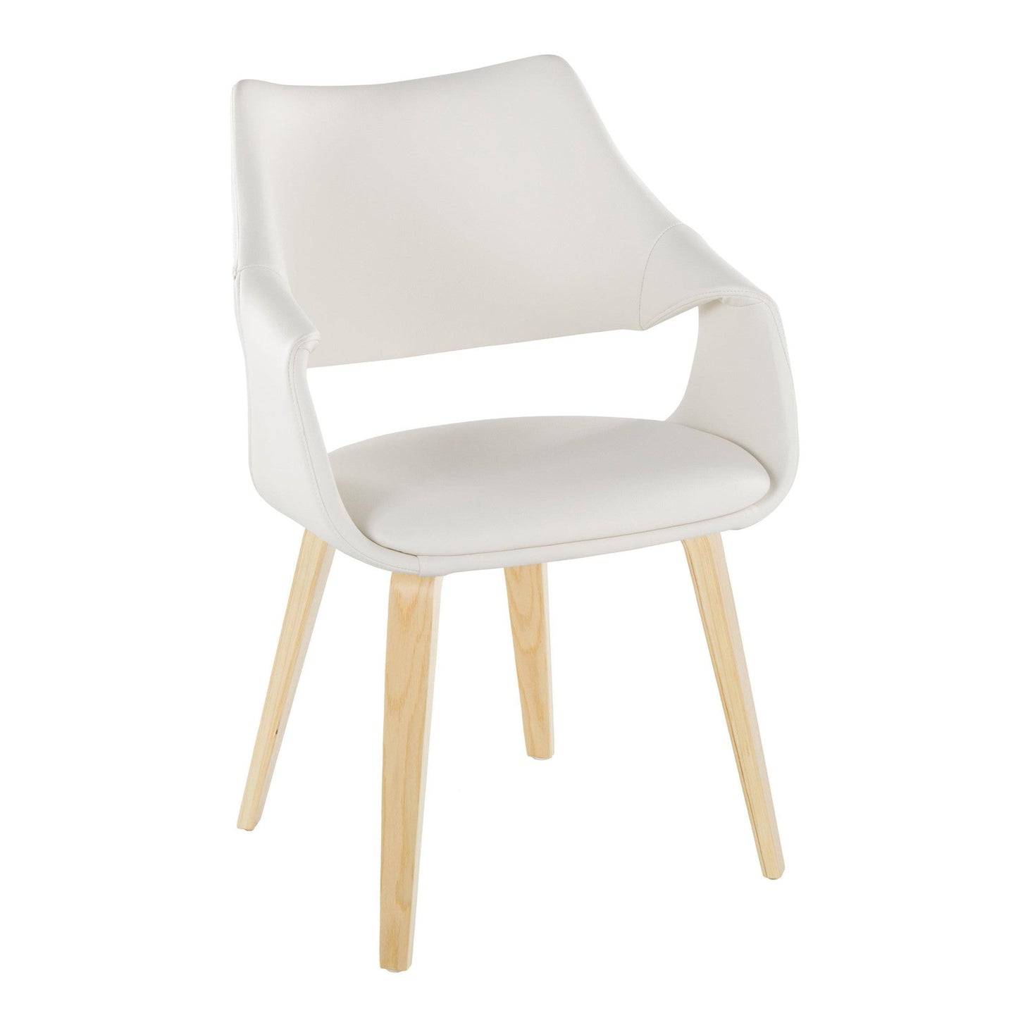 Lumisource Curvo High Back Upholstered Chair - Set of 2