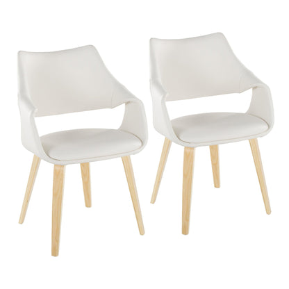 Lumisource Curvo High Back Upholstered Chair - Set of 2