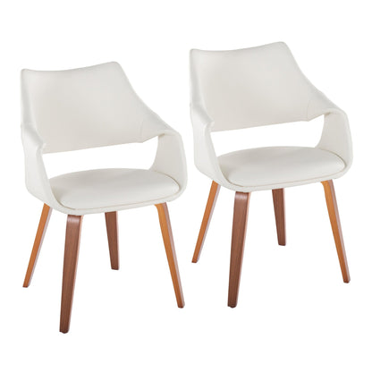 Lumisource Curvo High Back Upholstered Chair - Set of 2
