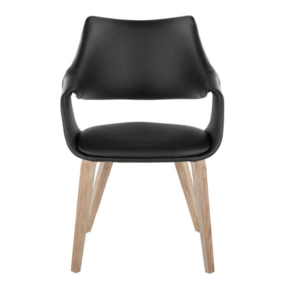 Lumisource Curvo High Back Upholstered Chair - Set of 2