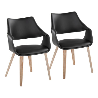 Lumisource Curvo High Back Upholstered Chair - Set of 2