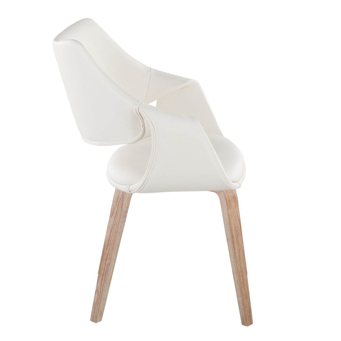 Lumisource Curvo High Back Upholstered Chair - Set of 2