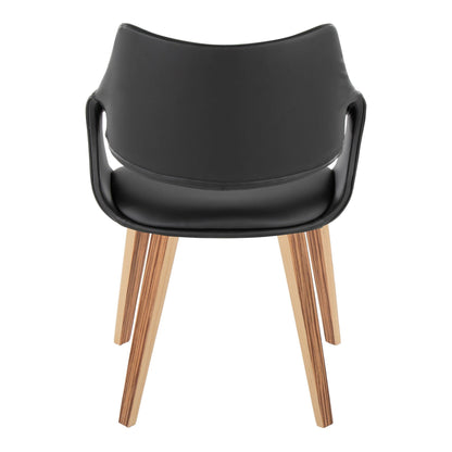 Lumisource Curvo High Back Upholstered Chair - Set of 2