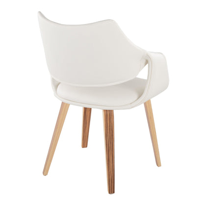 Lumisource Curvo High Back Upholstered Chair - Set of 2