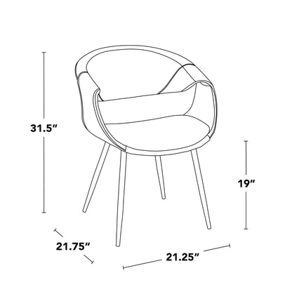 Majestic Office Furniture Upholstered Chair - Set of 2