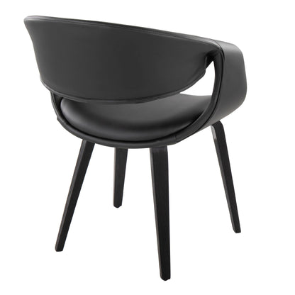 Lumisource Curvo Upholstered Chair - Set of 2
