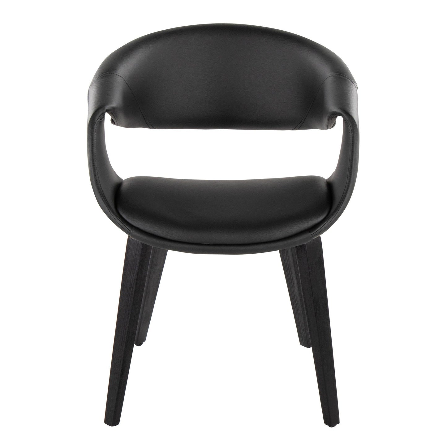 Lumisource Curvo Upholstered Chair - Set of 2