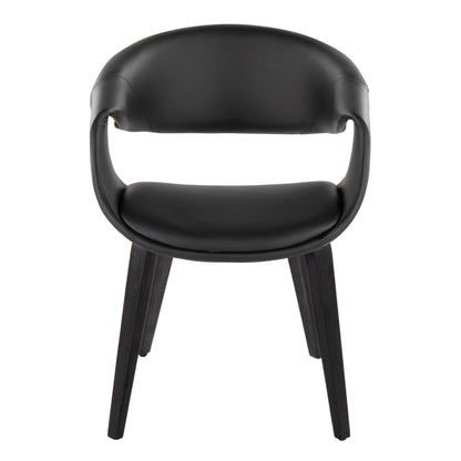 Lumisource Curvo Upholstered Chair - Set of 2