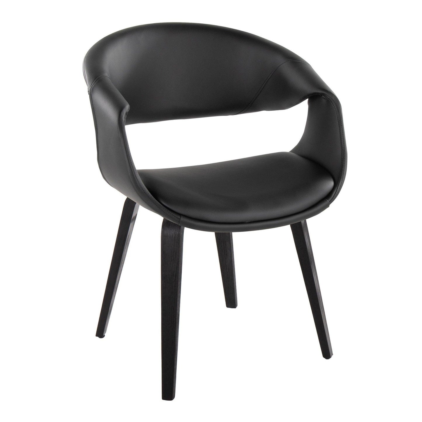 Lumisource Curvo Upholstered Chair - Set of 2