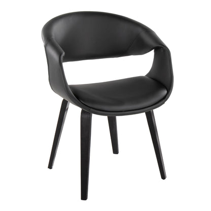Lumisource Curvo Upholstered Chair - Set of 2