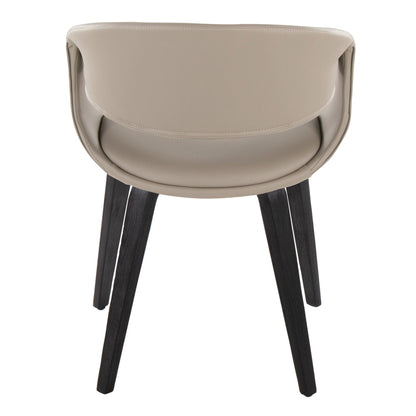 Lumisource Curvo Upholstered Chair - Set of 2