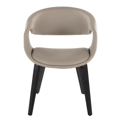 Lumisource Curvo Upholstered Chair - Set of 2