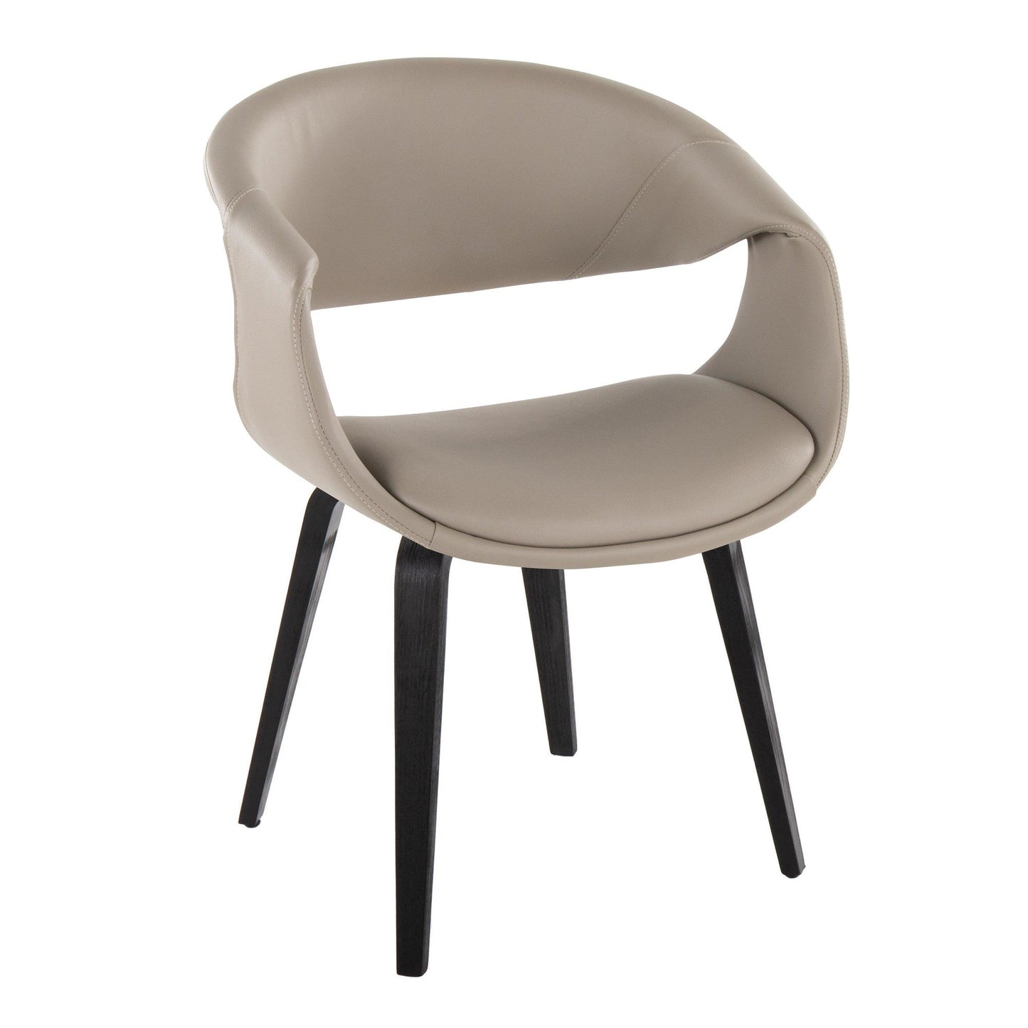 Lumisource Curvo Upholstered Chair - Set of 2