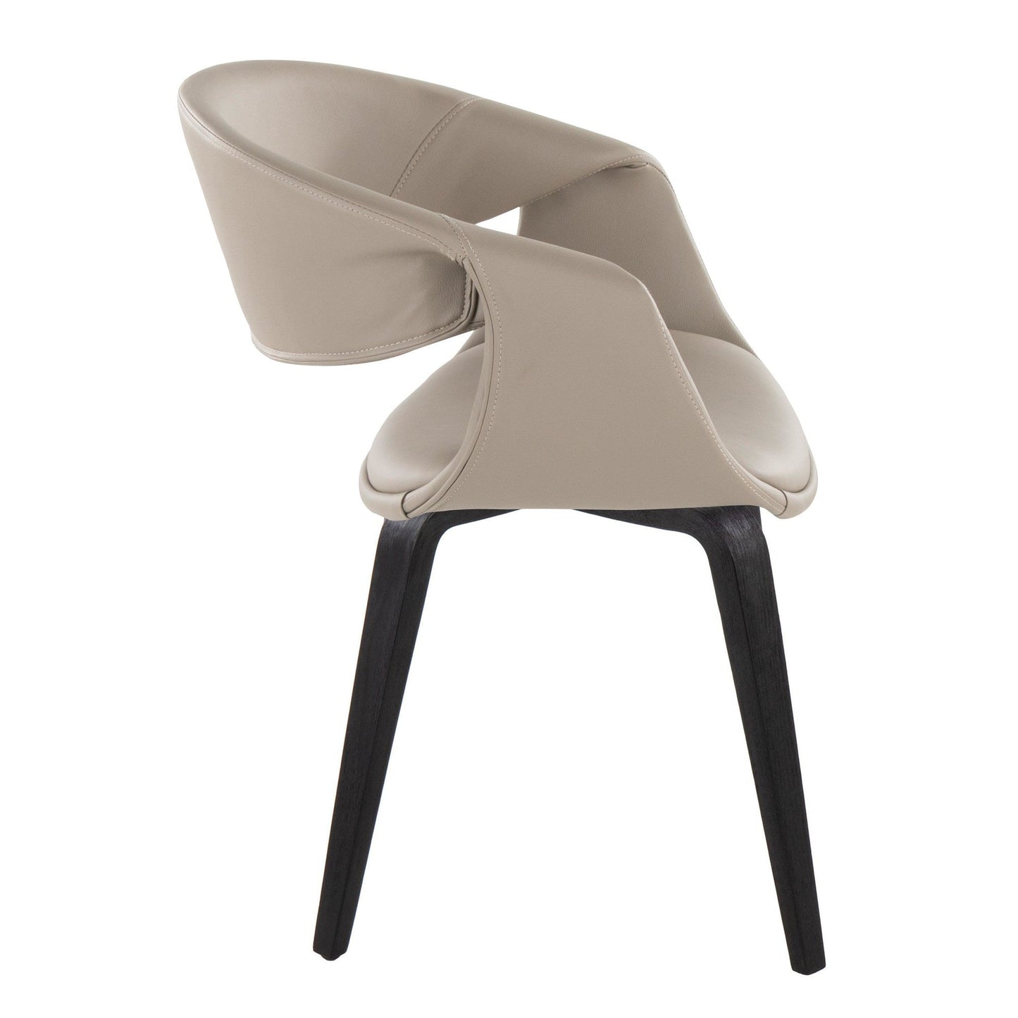 Lumisource Curvo Upholstered Chair - Set of 2