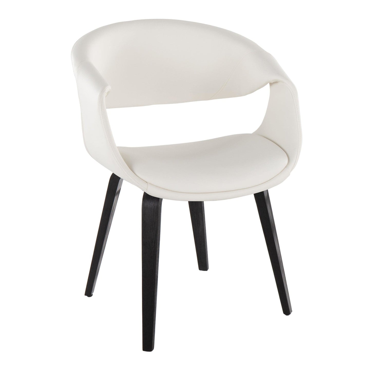Lumisource Curvo Upholstered Chair - Set of 2