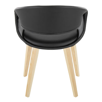 Lumisource Curvo Upholstered Chair - Set of 2