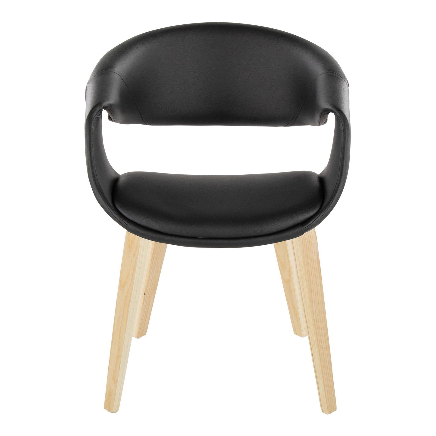 Lumisource Curvo Upholstered Chair - Set of 2