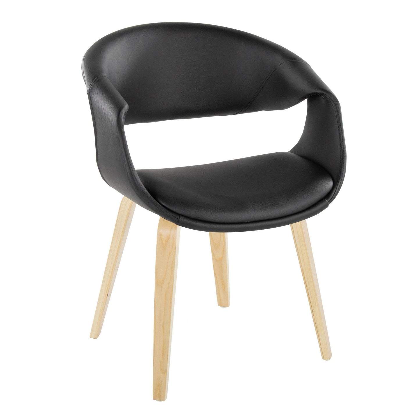 Lumisource Curvo Upholstered Chair - Set of 2