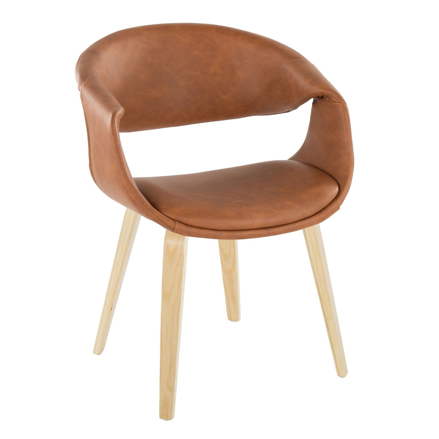 Lumisource Curvo Upholstered Chair - Set of 2