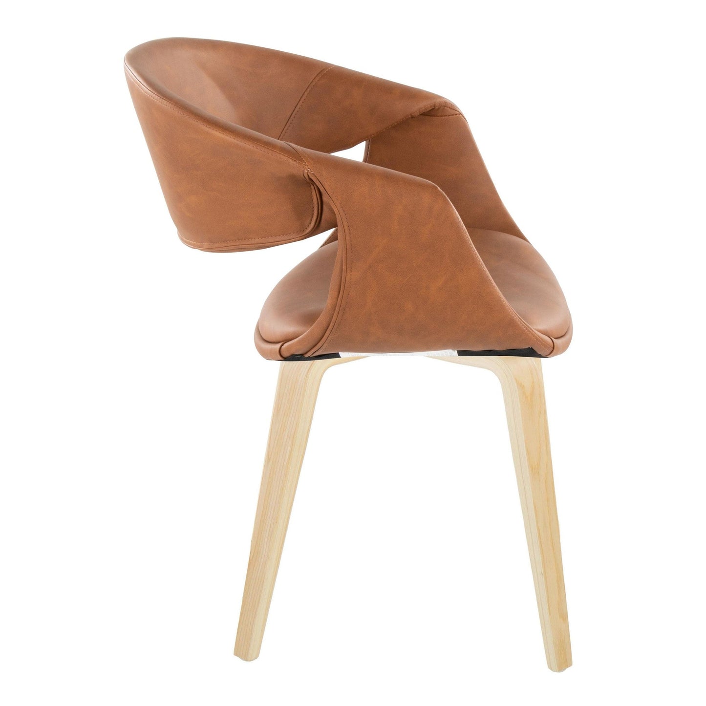 Lumisource Curvo Upholstered Chair - Set of 2