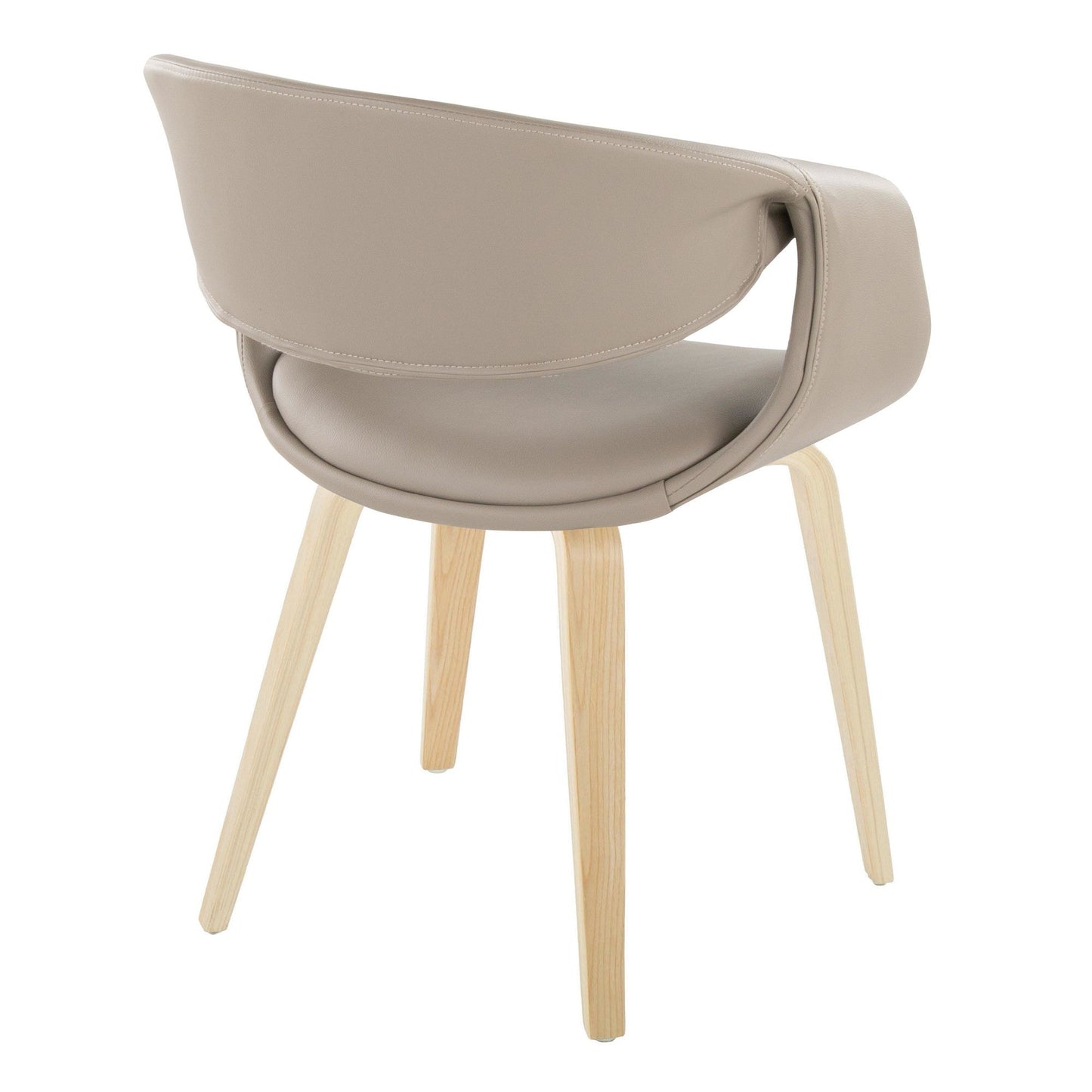 Lumisource Curvo Upholstered Chair - Set of 2
