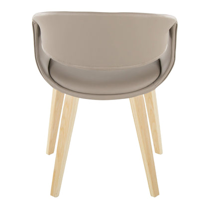 Lumisource Curvo Upholstered Chair - Set of 2
