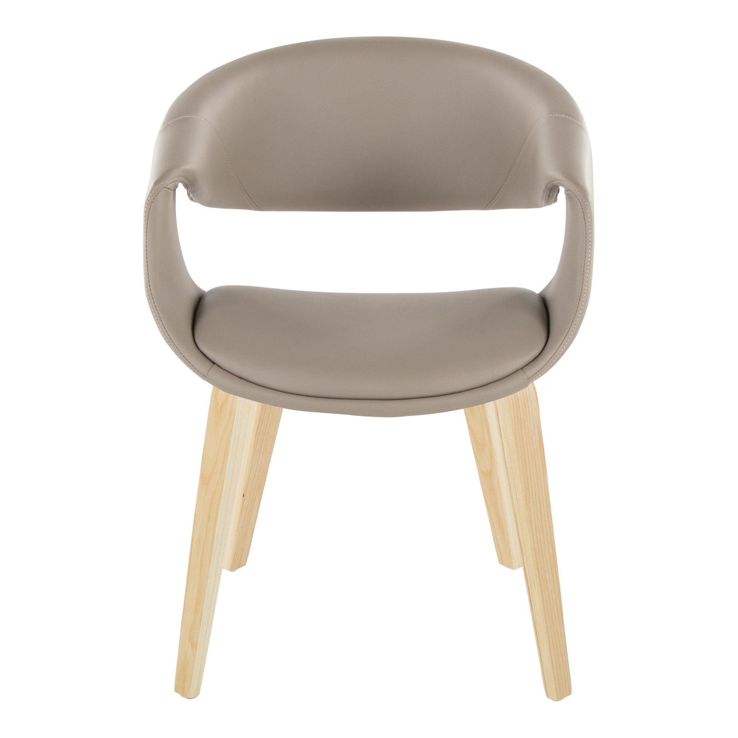 Lumisource Curvo Upholstered Chair - Set of 2