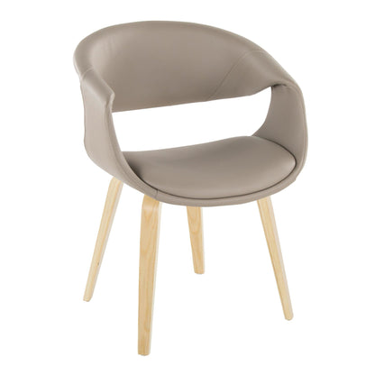 Lumisource Curvo Upholstered Chair - Set of 2