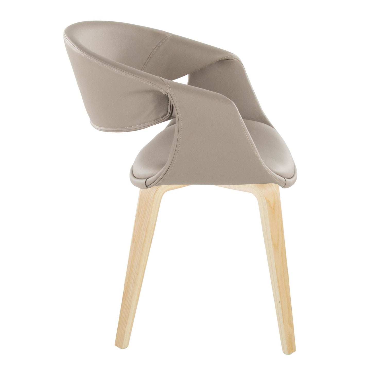 Lumisource Curvo Upholstered Chair - Set of 2