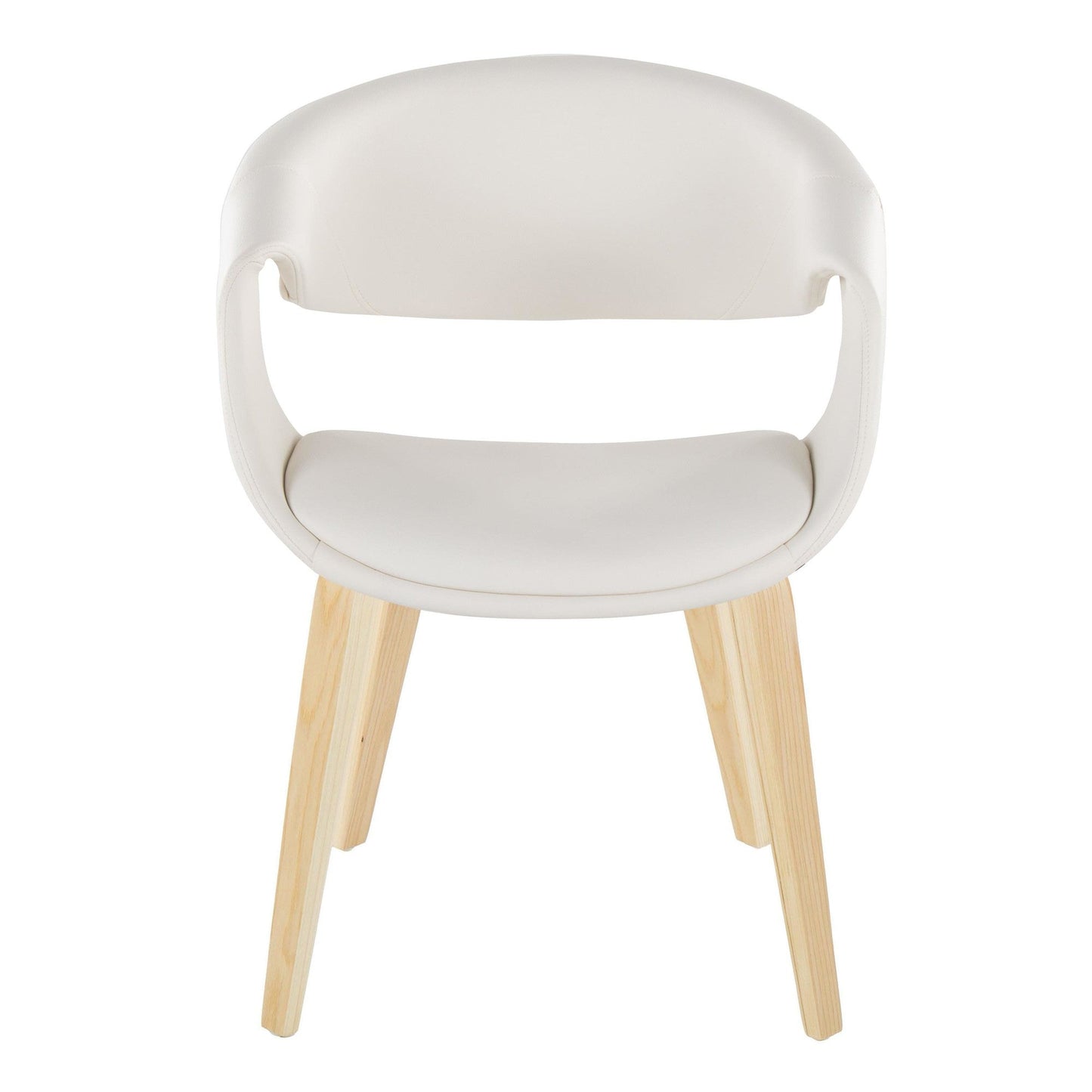 Lumisource Curvo Upholstered Chair - Set of 2