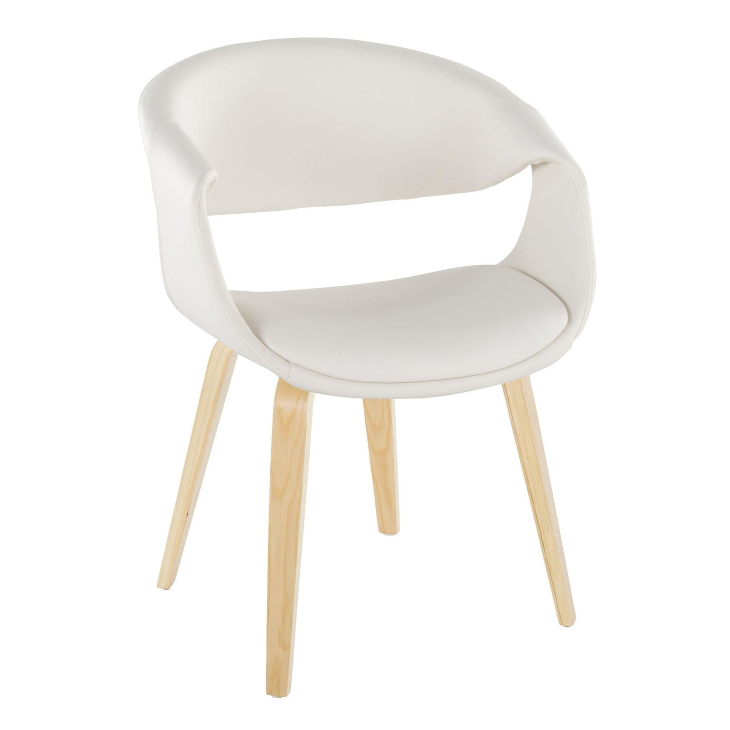 Lumisource Curvo Upholstered Chair - Set of 2